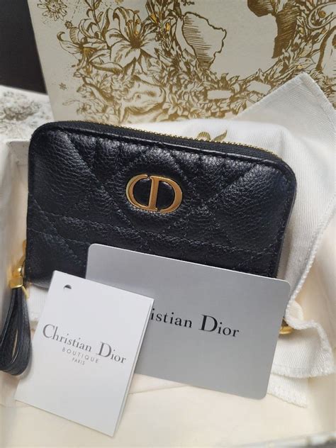 dior caro wallet|dior caro detachable card holder.